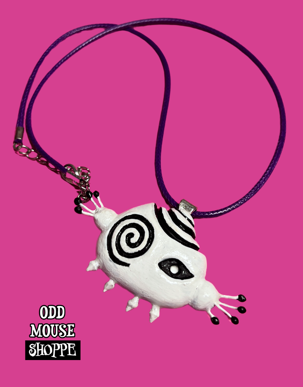 Beetle Casa Purple Cord Necklace