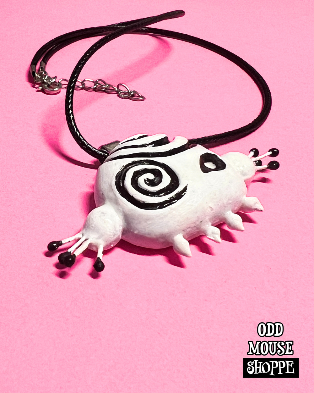 Beetle Casa Black Cord Necklace 